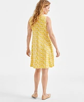 Style & Co Women's Printed Sleeveless Flip-Flop Dress, Exclusively at Macy's