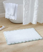 Peri Home Scallop Cotton Bath Rug, 30" x 20"