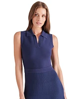 Steve Madden Women's Ramy Polo Sleeveless Sweater Dress