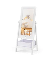 Kids Freestanding Full Length Dressing Floor Mirror