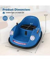 Hongge 12V Electric Kids Ride on Bumper Car Battery Powered Bumping Car with Remote Control