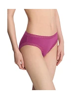 Natori Women's No-show Pima Cotton Bliss Girl Brief With Lace