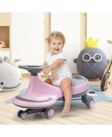 Hongge Wiggle Car Ride-on Toy with Flashing Wheels-Pink