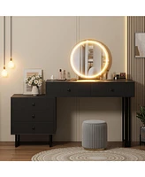 gaomon Vanity Desk with Mirror and Lights