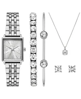 Folio Women's Three Hand Silver-tone Alloy Watch, 24mm - Silver