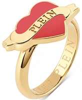 Philipp Plein Valentine Ring in Gold Ion-Plated Stainless Steel