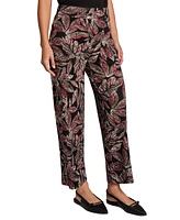 Jones New York Petite Printed Wide-Leg Pull-On Pants