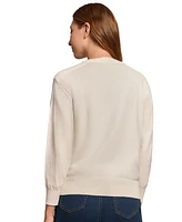 Jones New York Petite Saddle-Shoulder Cardigan Sweater