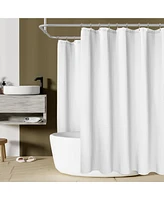 Awesome Home Cotton Blend Soft Waffle Weave Shower Curtain, 72"X96"