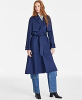 On 34th Women's Belted Storm-Flap Trench Coat, Exclusively at Macy's