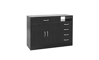 Slickblue Mdf Bathroom Cabinet with Triamine Finish – Double Doors & 5 Drawers