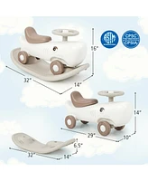 Hongge Convertible Rocking Horse and Sliding Car with Detachable Balance Board