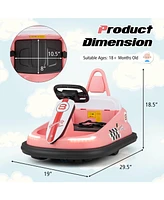 Hongge 6V kids Ride-on Bumper Car with 360° Spinning and Dual Motors