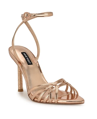 Nine West Women's Paxal Embellished Stiletto Heel Dress Sandals