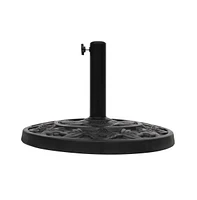 Half Round Resin Umbrella Base – Durable 20-Inch Parasol Stand for Patio or Balcony Use