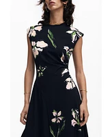 Desigual Women's Asymmetric floral dress