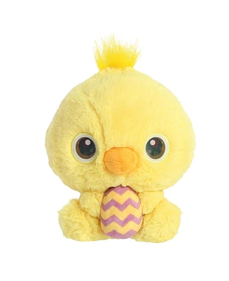 Aurora Small Flower Chick Spring Vibrant Plush Toy Yellow 6"