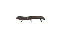 Slickblue S-Shaped Woven Rattan Bed Stylish and Comfortable Furniture for Outdoor or Indoor Spaces