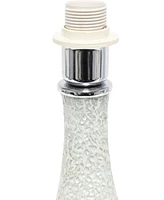Creekwood Home 14.17" Patchwork Crystal Glass Table Lamp