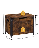 gaomon Storage Chest, Wood Storage Bench with Seating and Safety Hinge, Entryway Bench with Storage