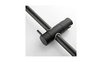 Slickblue Eco-Performance Handheld Shower: Matte Black Shower Head with 28-Inch Slide Bar and 59-Inch Hose