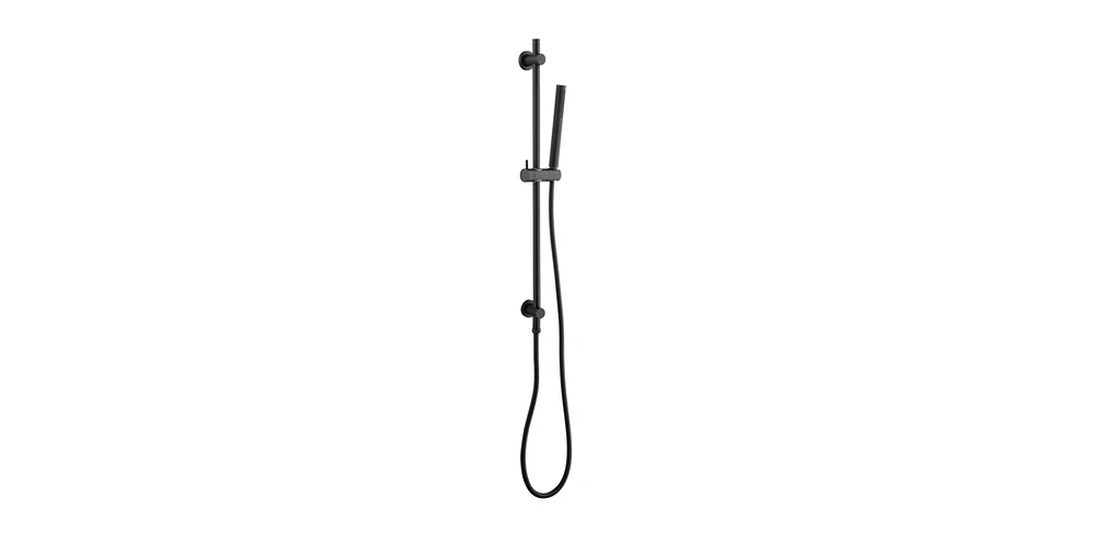 Slickblue Eco-Performance Handheld Shower: Matte Black Shower Head with 28-Inch Slide Bar and 59-Inch Hose