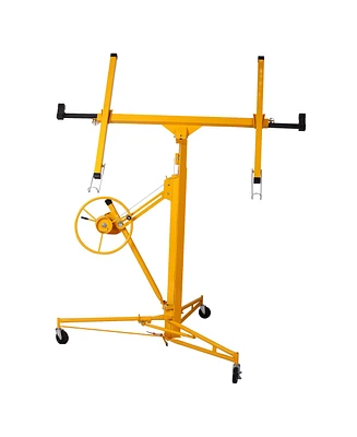 Flynama 11 ft. Drywall Panel Hoist Jack Lifter Drywall Lift Panel Lift in Yellow