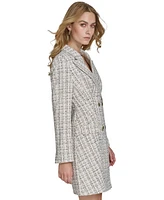 Halston Women's Tweed Double-Breasted Jacket Dress