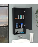 Depot E-shop Palermo Medicine Single Door Cabinet, Two Interior Shelves, One External Shelf