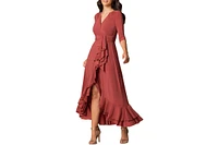 Kiyonna Women's Veronica Ruffled Evening Gown