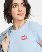 On 34th Women's Kiss Graphic T-Shirt, Exclusively at Macy's