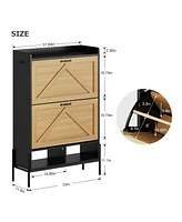 gaomon Shoe Cabinet with 2 Flip