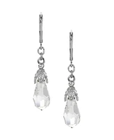 2028 Faceted Crystal Drop Earrings