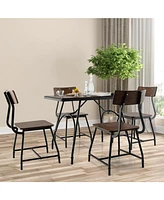 Sugift 43 x 27.5 Inch Industrial Style Dining Table with Adjustable Feet