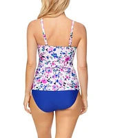 Island Escape Womens Tahiti Ruffled Bandini Top Mid Rise Bikini Bottoms Exclusively At Macys