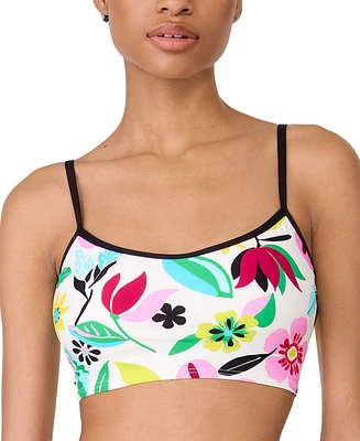 Kate Spade New York Women's Floral Cami Cropped Bikini Top