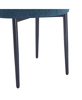 Streamdale Furniture Modern Toothpick Dining Chairs with Curved Backrests (Set of 2)