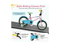 Hongge Kids Bike with Adjustable Handlebar and Saddle Pink