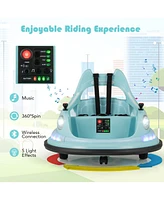 Hongge 12V Kids Ride On Bumper Car with Remote Control and Dual Joysticks