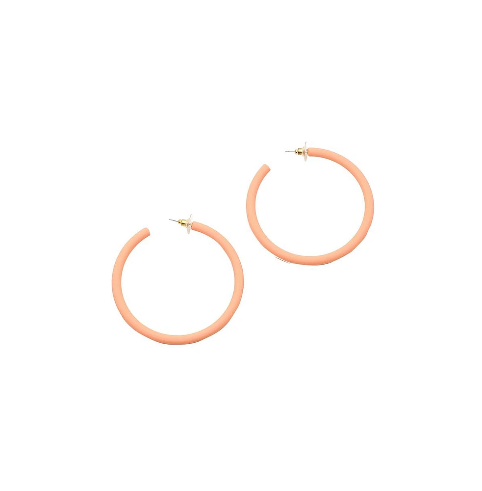 Sohi Women's Minimal Hoop Earrings