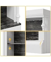 gaomon Tall Storage Bookcase with 5-Tier Open Shelves