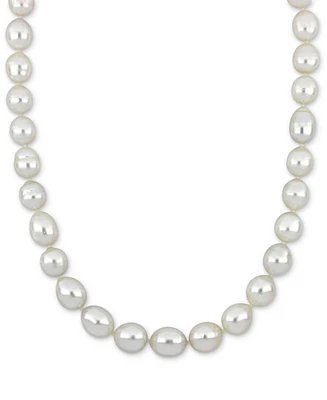 Cultured South Sea Pearl (9-11mm) 18" Strand Necklace 14k Yellow Gold