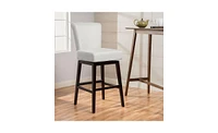 Streamdale Furniture Beige Swivel Counter Stool: Comfort, Convenience, And Style For Any Room