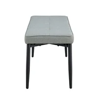 Tufted Extra-Long Entryway Bench, 51" Bedroom Benches Upholstered Dining Benches, Fabric End of Bed Bench for Bedroom Dining Room Living Room Ent