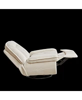 Streamdale Furniture 360 Degree Corduroy Swivel Upholstered Manual Recliner Chair, Theater Recliner Sofa, Nursery Glider Rocker for Living Room