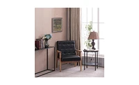 Slickblue Retro Modern Wooden Single Chair for Stylish Home Decor and Comfortable Seating
