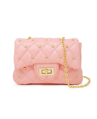 Tiny Treats + Zomi Gems Girls Classic Quilted Stud Handbag