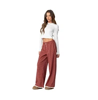 Edikted Women's Dakota Plaid Pants