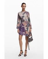 Desigual Women's Asymmetric printed dress