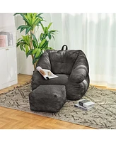 Streamdale Furniture Bean Bag Chair with Filler, Bean Bag Sofa with Tufted Soft Stuffed Filling, Fluffy and Lazy Sofa, Comfy Cozy BeanBag Chairs with